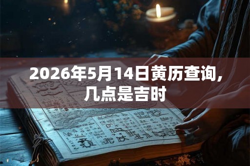 2026年5月14日黄历查询,几点是吉时