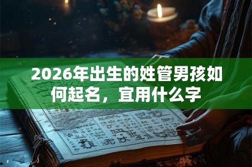 2026年出生的姓管男孩如何起名，宜用什么字