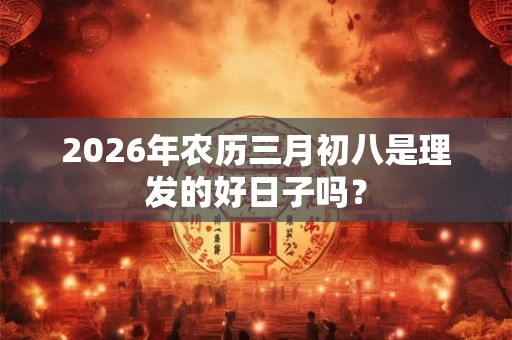 2026年农历三月初八是理发的好日子吗? 2026年农历三月初八是理发的好日子吗?