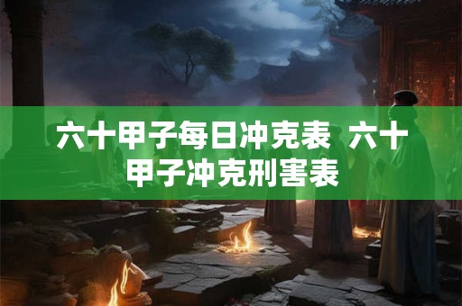 六十甲子每日冲克表  六十甲子冲克刑害表