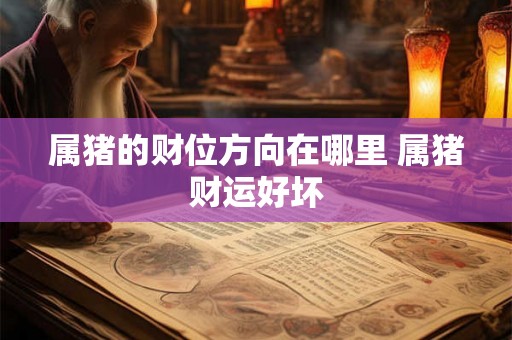 属猪的财位方向在哪里 属猪财运好坏 属猪的财位方向在哪里 属猪财运好坏
