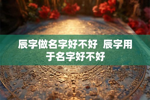 辰字做名字好不好  辰字用于名字好不好
