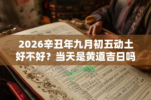 2026辛丑年九月初五动土好不好?当天是黄道吉日吗? 2026辛丑年九月初五动土好不好?当天是黄道吉日吗?