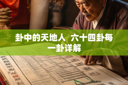 卦中的天地人  六十四卦每一卦详解