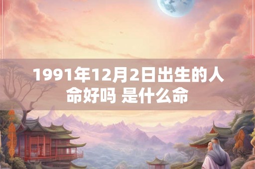 1991年12月2日出生的人命好吗 是什么命