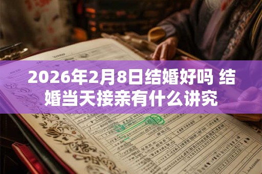 2026年2月8日结婚好吗 结婚当天接亲有什么讲究