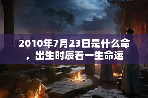 2010年7月23日是什么命，出生时辰看一生命运