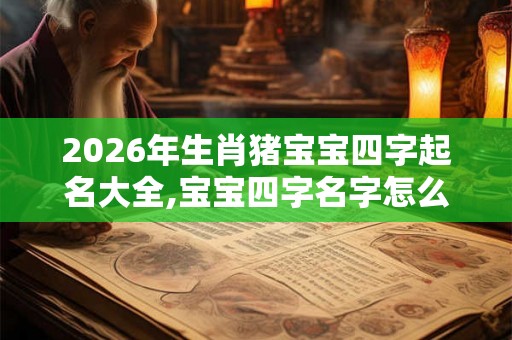 2026年生肖猪宝宝四字起名大全,宝宝四字名字怎么起？