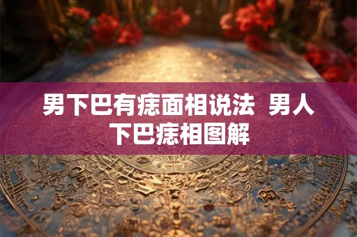 男下巴有痣面相说法  男人下巴痣相图解