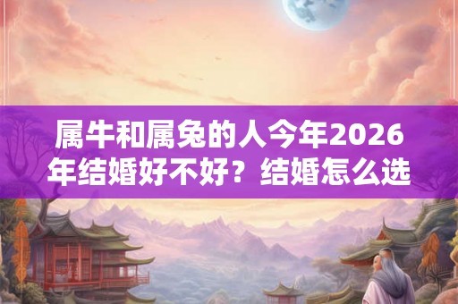 属牛和属兔的人今年2026年结婚好不好？结婚怎么选日子？
