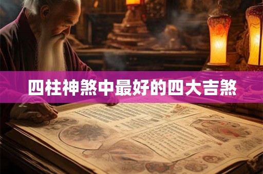 四柱神煞中最好的四大吉煞