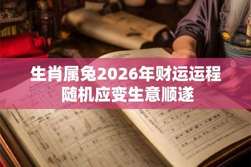 生肖属兔2026年财运运程 随机应变生意顺遂