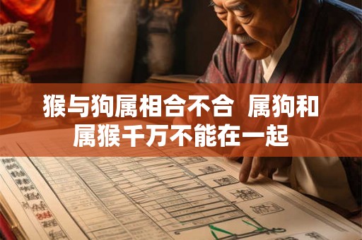 猴与狗属相合不合  属狗和属猴千万不能在一起