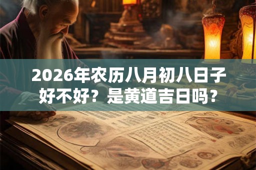 2026年农历八月初八日子好不好?是黄道吉日吗? 2026年农历八月初八日子好不好?是黄道吉日吗?