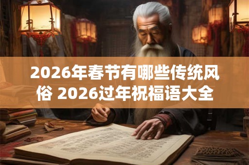 2026年春节有哪些传统风俗 2026过年祝福语大全