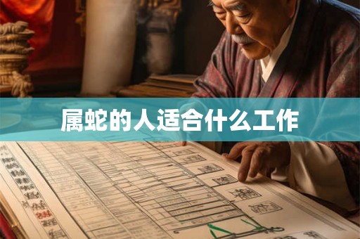 属蛇的人适合什么工作 属蛇的人适合什么工作