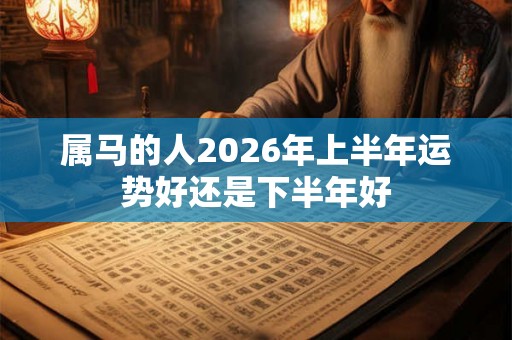 属马的人2026年上半年运势好还是下半年好 属马的人2026年上半年运势好还是下半年好