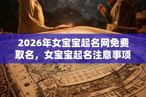 2026年女宝宝起名网免费取名，女宝宝起名注意事项？