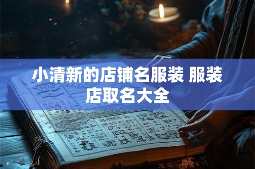 小清新的店铺名服装 服装店取名大全