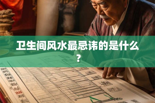 卫生间风水最忌讳的是什么? 卫生间风水最忌讳的是什么?