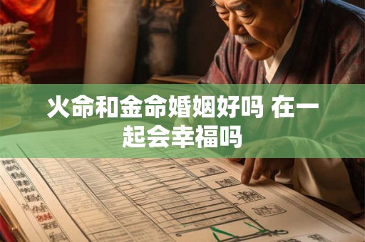 火命和金命婚姻好吗 在一起会幸福吗