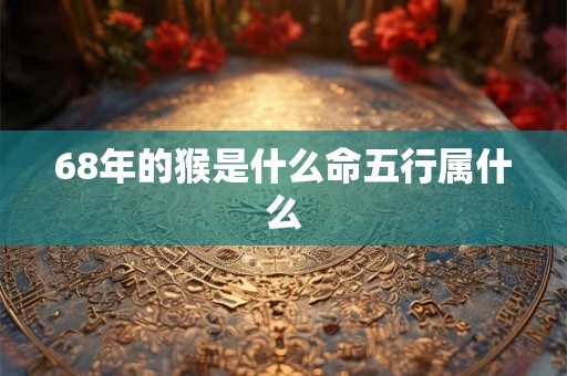 68年的猴是什么命五行属什么