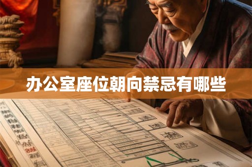 办公室座位朝向禁忌有哪些