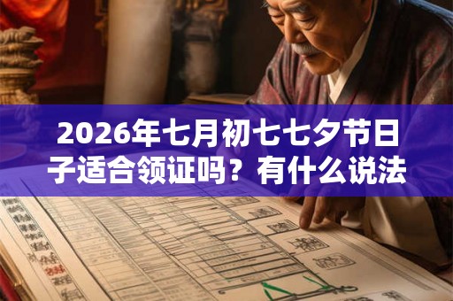 2026年七月初七七夕节日子适合领证吗？有什么说法？