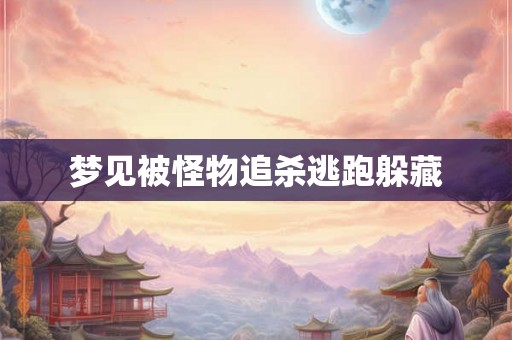 梦见被怪物追杀逃跑躲藏