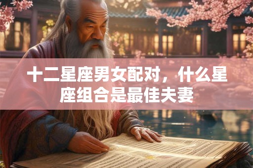 十二星座男女配对，什么星座组合是最佳夫妻