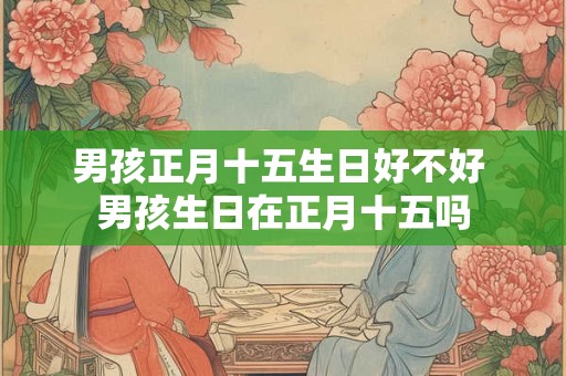 男孩正月十五生日好不好 男孩生日在正月十五吗 男孩正月十五生日好不好 男孩生日在正月十五吗