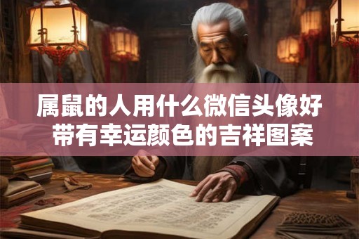 属鼠的人用什么微信头像好 带有幸运颜色的吉祥图案 属鼠的人用什么微信头像好 带有幸运颜色的吉祥图案