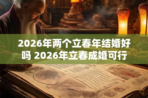 2026年两个立春年结婚好吗 2026年立春成婚可行