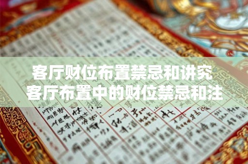 客厅财位布置禁忌和讲究 客厅布置中的财位禁忌和注意