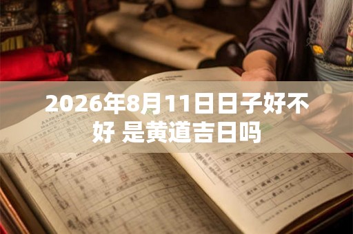 2026年8月11日日子好不好 是黄道吉日吗