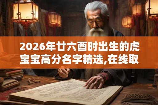 2026年廿六酉时出生的虎宝宝高分名字精选,在线取名参考