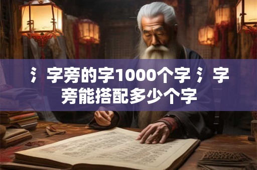 氵字旁的字1000个字 氵字旁能搭配多少个字