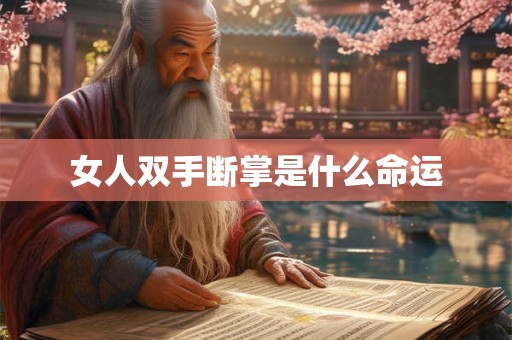 女人双手断掌是什么命运 女人双手断掌是什么命运