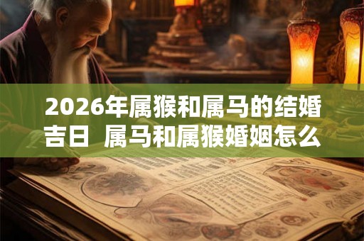 2026年属猴和属马的结婚吉日  属马和属猴婚姻怎么样
