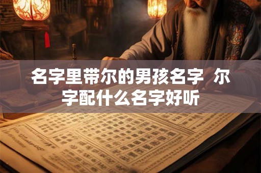 名字里带尔的男孩名字 尔字配什么名字好听 名字里带尔的男孩名字 尔字配什么名字好听