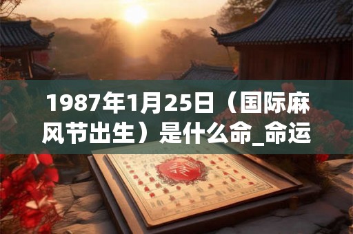 1987年1月25日（国际麻风节出生）是什么命_命运如何