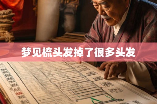 梦见梳头发掉了很多头发