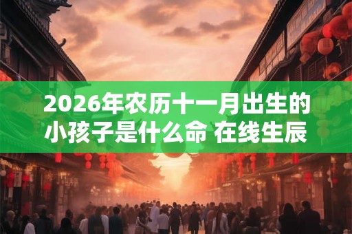 2026年农历十一月出生的小孩子是什么命 在线生辰八字查询