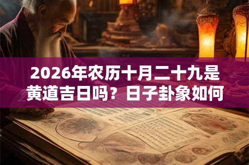 2026年农历十月二十九是黄道吉日吗？日子卦象如何？