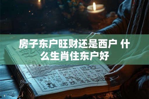 房子东户旺财还是西户 什么生肖住东户好