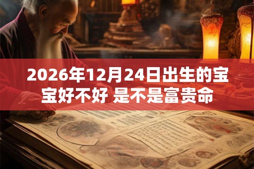 2026年12月24日出生的宝宝好不好 是不是富贵命