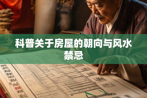科普关于房屋的朝向与风水禁忌