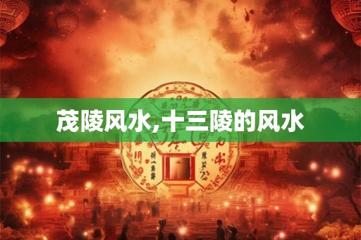 茂陵风水,十三陵的风水