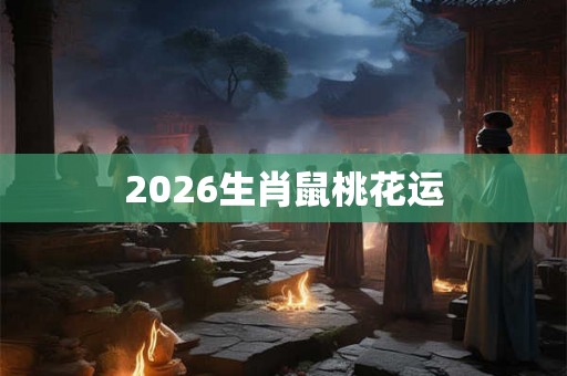 2026生肖鼠桃花运