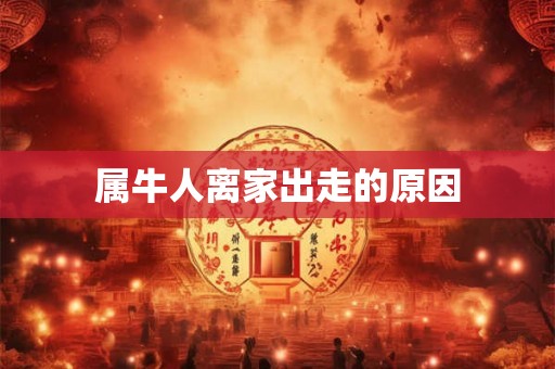 属牛人离家出走的原因